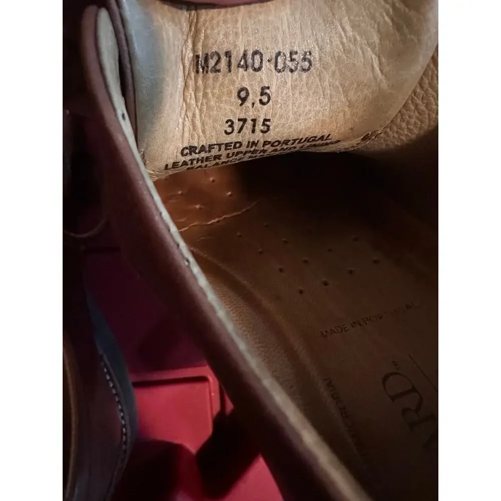 SAMUEL HUBBARD LEATHER MARKET CAP BROGUE WHISKEY‎ BROWN 9.5
